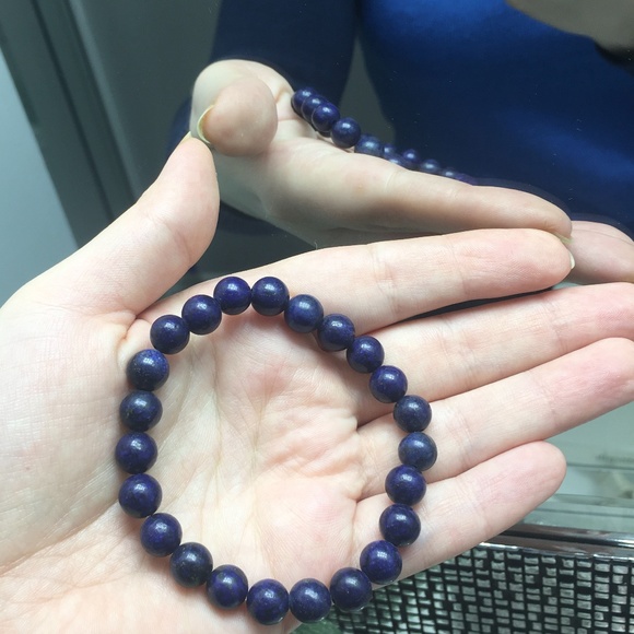 Lapis Lazuli Beaded Bracelet ✨Stone of Heaven✨ - Picture 2 of 5